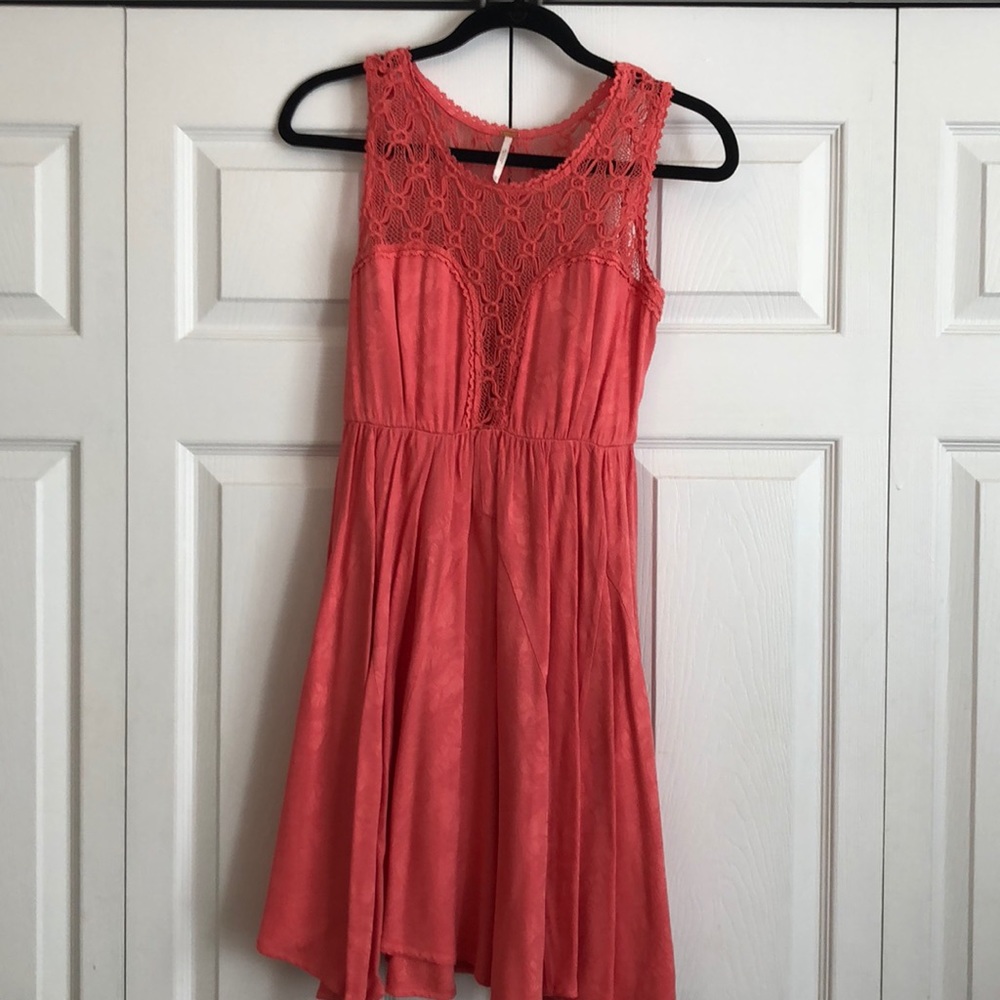 Free People Pink lace dress